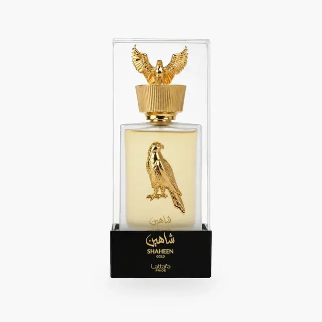 Embalagem de Lattafa Shaheen Gold Eau de Parfum - Perfume Unissex